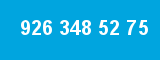 926 348 52 75 926 348 52 75